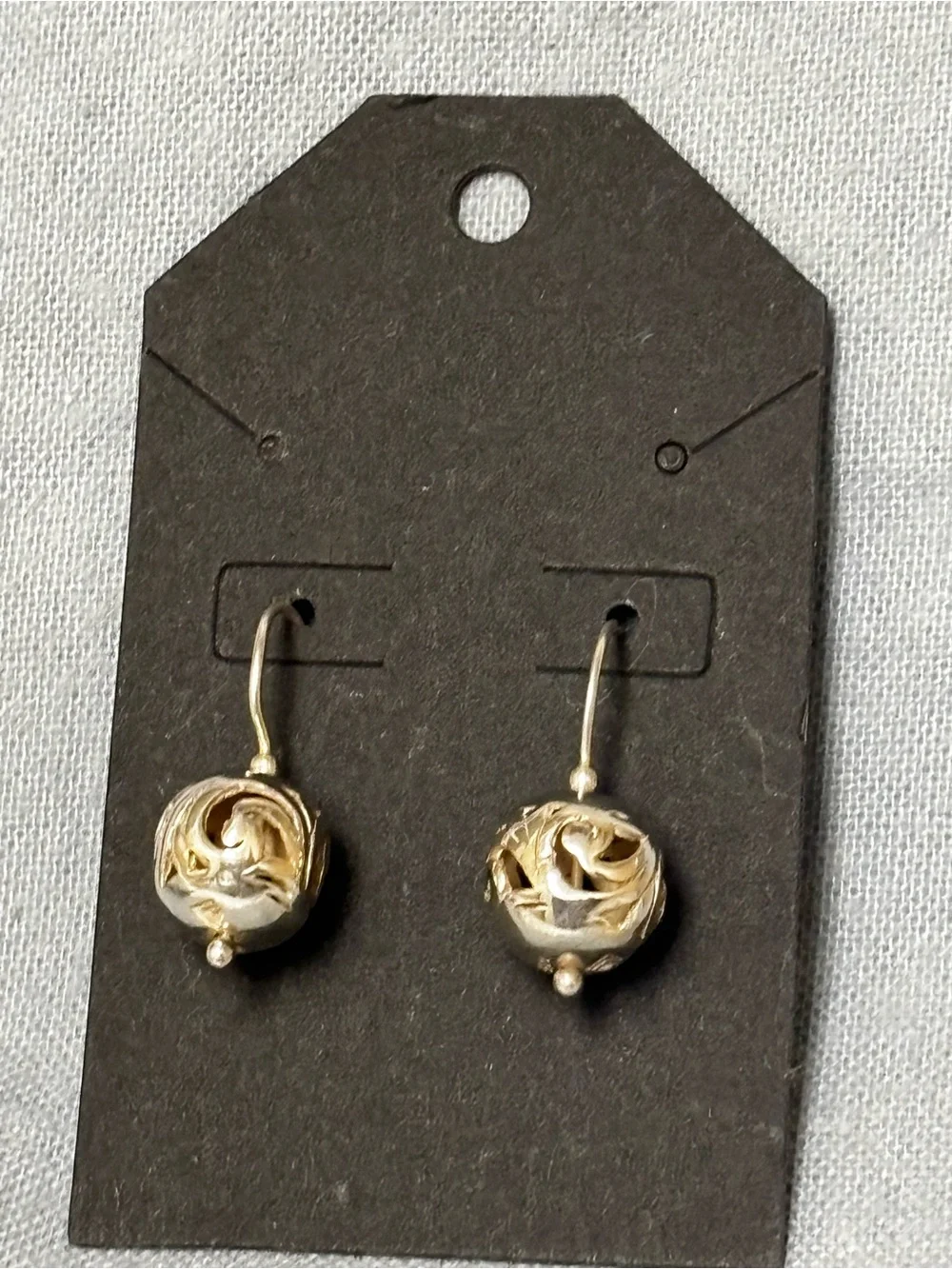 Silpada Sterling Silver Simple Delight Filigree Ball Bead Drop Earrings W0718